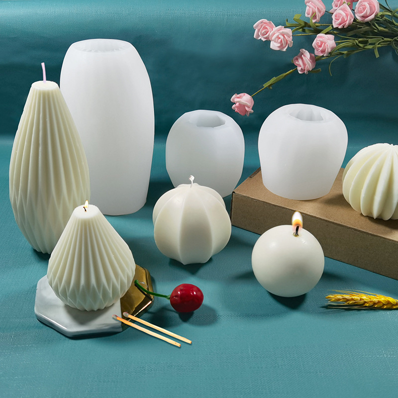 Candle Making Gel Wax - Силиконовые 3D-формы для свечей: геометрические силиконовые