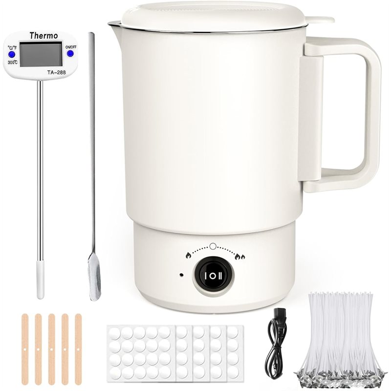 Candle Making Diy Kit - Электрический воскоплавитель A47U с термометром, 800