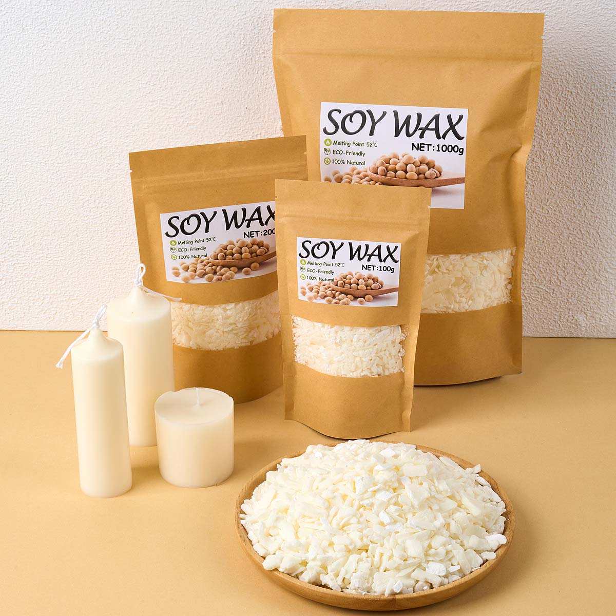 Candle Making Diy Kit - 1 фунт чистого белого соевого воска