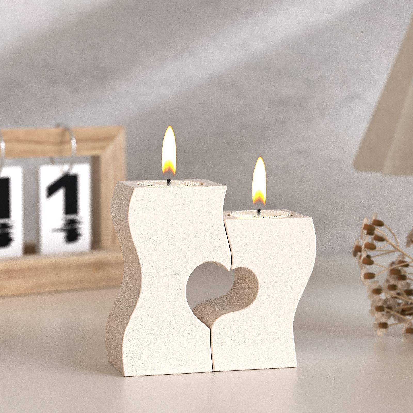 Candle Making Things - S сердце подсвечник силиконовые формы DIY