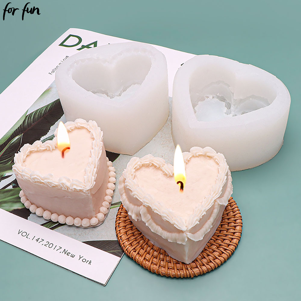Candle Making Gel Wax - Для развлечения свеча в форме сердца,