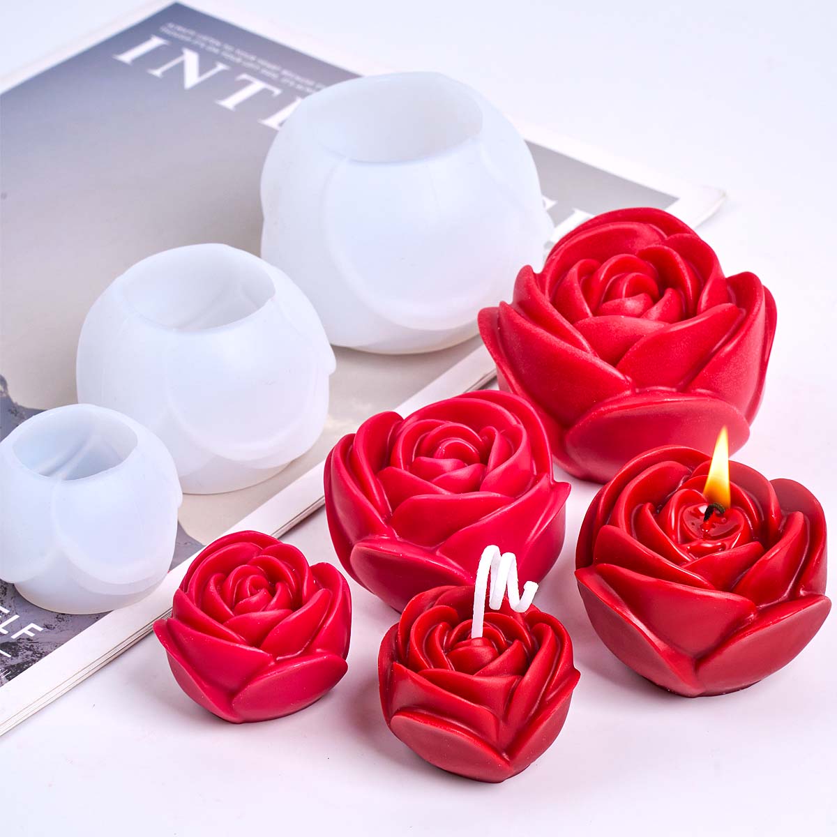 Candle Making Gel Wax - 3D силиконовая форма для свечей в