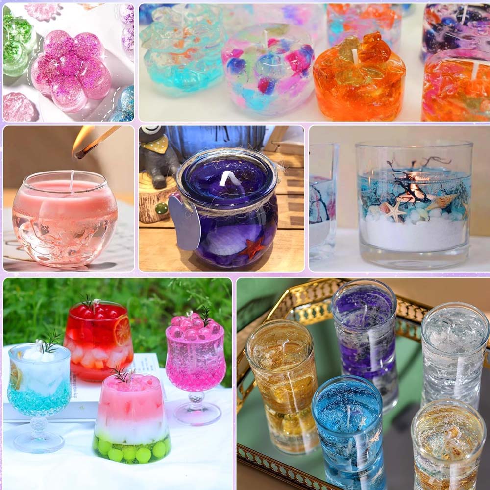 100 г синего прозрачного воска – обзор и цена Candle Making Gel Wax