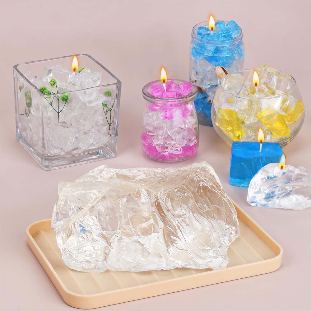 100 г синего прозрачного воска – обзор и цена Candle Making Gel Wax